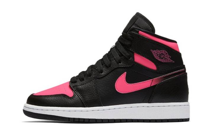 Jordan Air Jordan 1 Retro High 'Black Hyper Pink' Gs