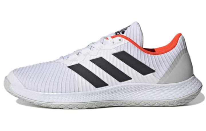 Adidas Adidas Forcebounce Handball Cushioning Breathable Low top Training Shoes Men's White Black