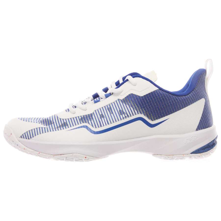 DECATHLON Perfly 560 Cushioning Abrasion Resistant Cushioning, Wear Resistant Low top Badminton Shoes Men's White Blue