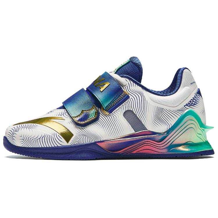Anta Zhen Yue Low top Training Shoes Men's White Blue