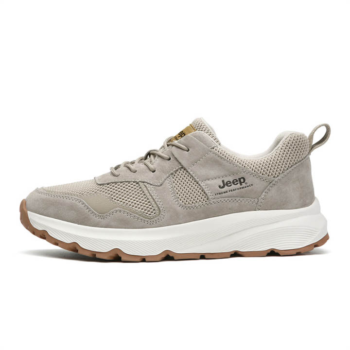 Jeep Jeep Leather, Textile Athleisure Low top Mountaineering Hiking Shoes Men's