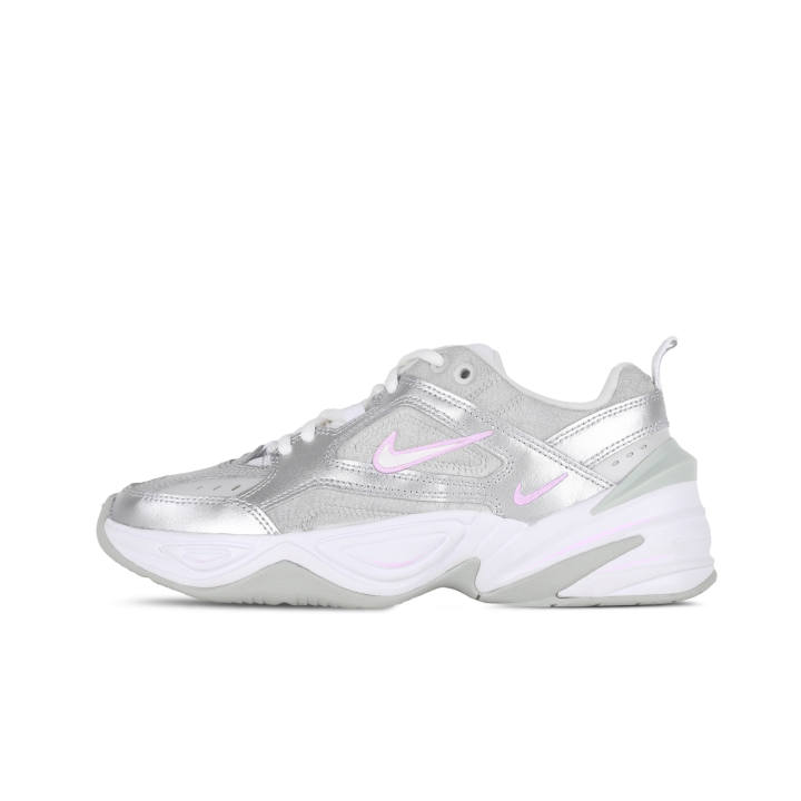 Nike Nike M2K Tekno Mirror Silver Cushioning Abrasion Resistant Cushioning, Wear Resistant Low top Chunky Sneakers Women's