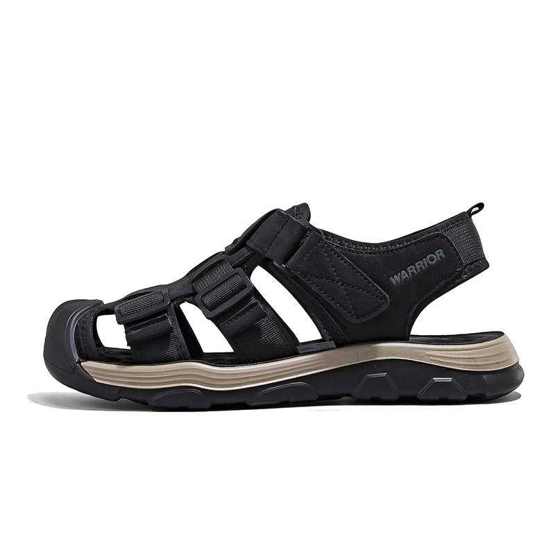Warrior Breathable Lightweight Cushioning Height Increasing River Trekking Shoes Men's Black
