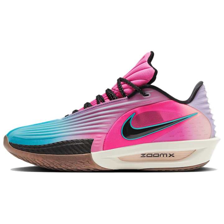 Nike Nike G.T. Cut 3 Slip Resistant Abrasion Resistant Low top Basketball Shoes Unisex Blue Pink Asian Version