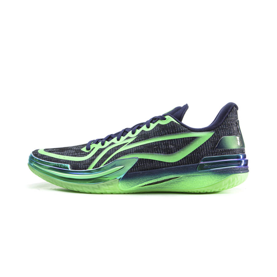 Li-Ning Li Ning Gamma Basketball Shoes Men's Low Top Black Green
