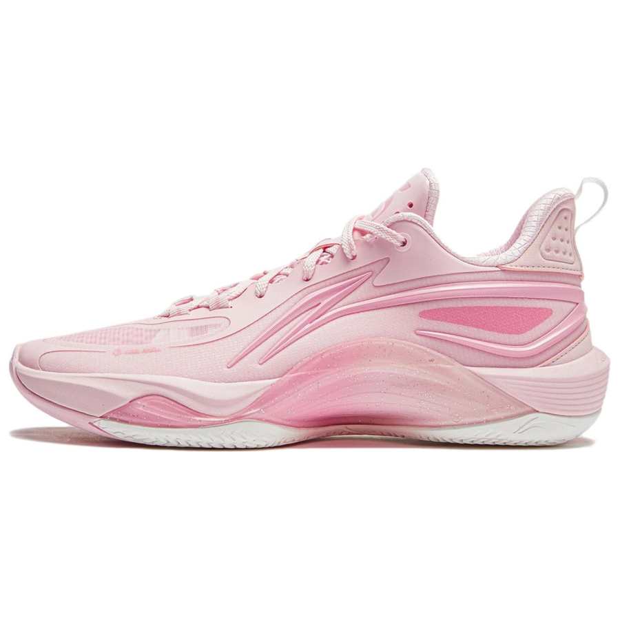 Li-Ning Li Ning Comfortable Abrasion Resistant Breathable Low top Basketball Shoes Men's Pink