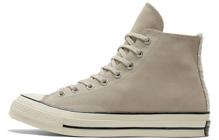 Converse Chuck Taylor Hi Abrasion Resistant Lightweight High top Canvas Shoes Unisex Light Gray Khaki