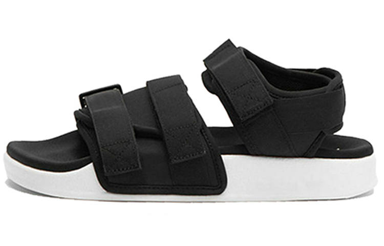 Adidas Adidas Adilette Sandal Beach Sports White Sandals 'Black White' Women's