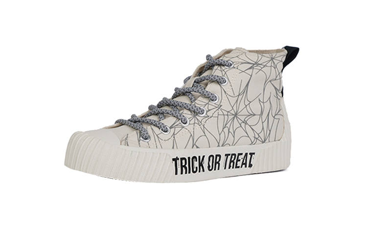 ISTEP Slip Resistant Abrasion Resistant Slip Resistant Abrasion Resistant High top Canvas Shoes Women's White Stripes