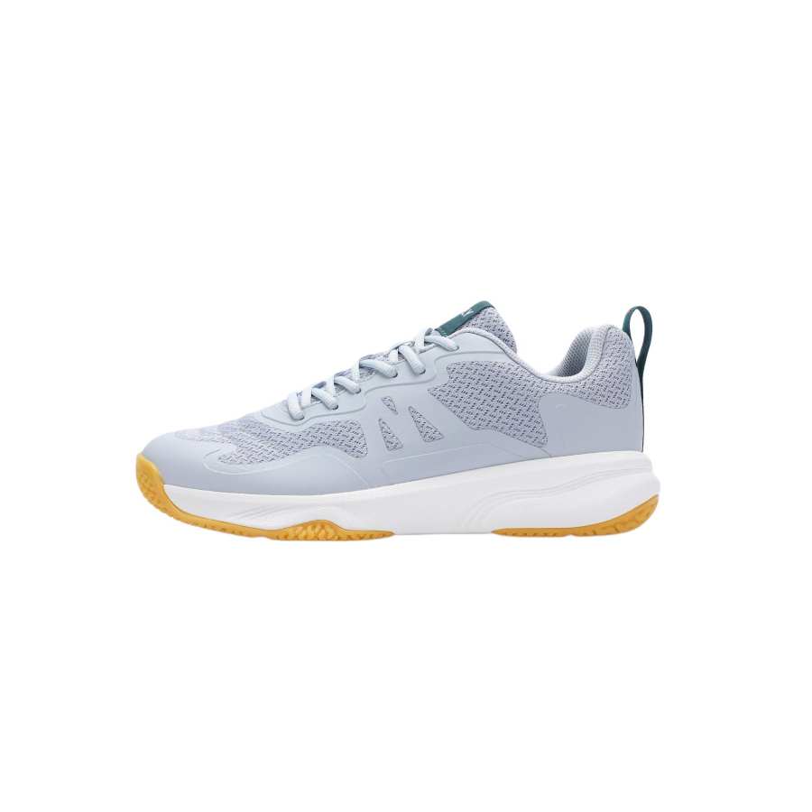DECATHLON PERFLY Cushioning Abrasion Resistant Cushioning, Wear Resistant Low top Badminton Shoes Men's Gray Blue