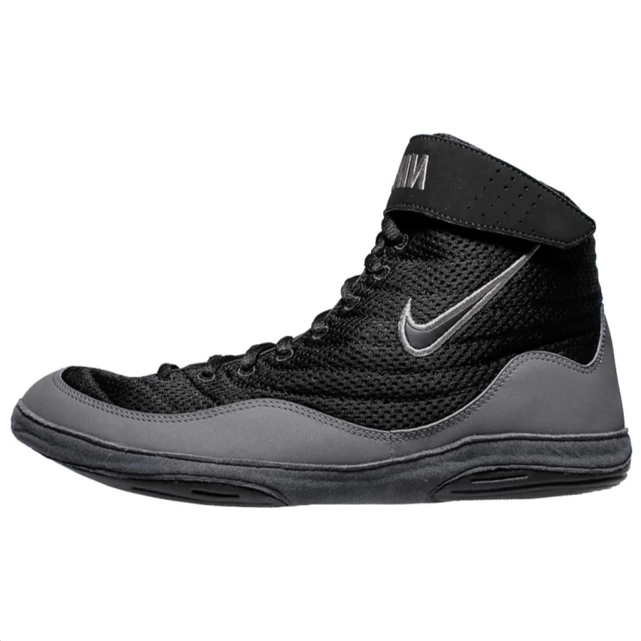 Nike Nike Inflict Slip Resistant Abrasion Resistant High top Training Shoes Men's Black Gray