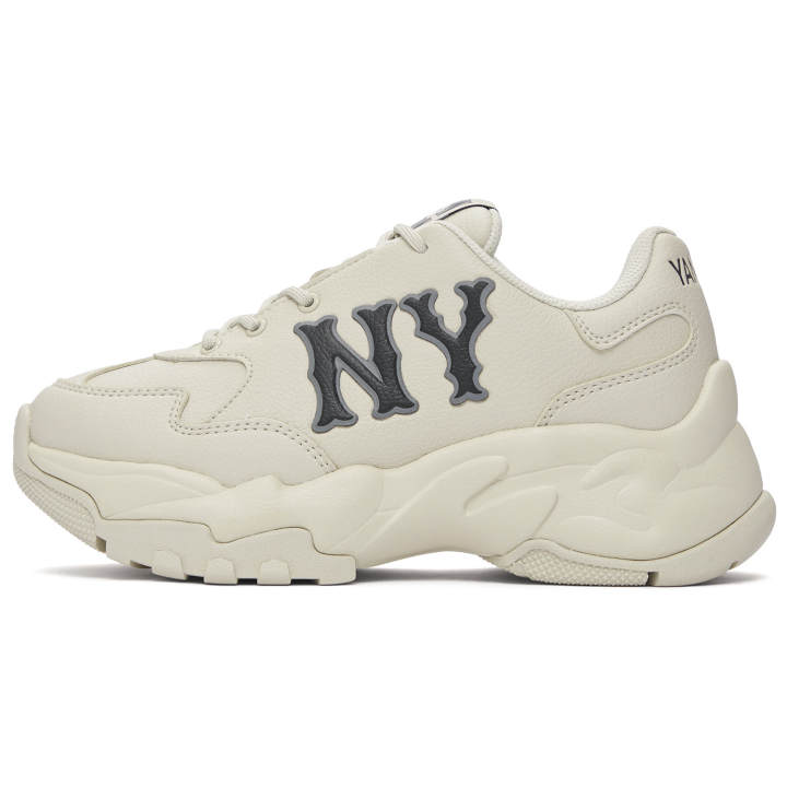 MLB MLB Big Ball Chunky Height Increasing Low top Chunky Sneakers Unisex Ivory White