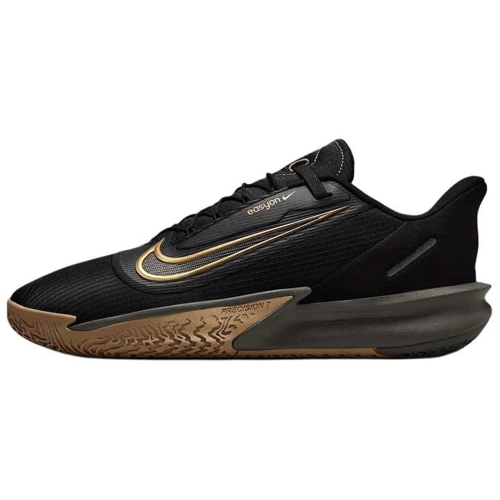 Nike Nike Precision 7 EasyOn Black Parachute Beige Smoke Grey Metallic Gold