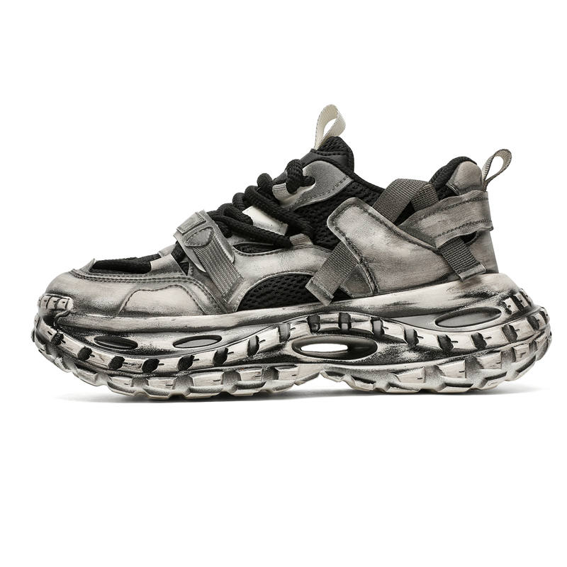 BAOZAOGONGYANG Breathable Height Increasing Low top Chunky Sneakers Men's