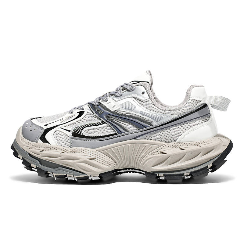 JINLAIKE Slip Resistant Abrasion Resistant Slip Resistant Abrasion Resistant Low top Chunky Sneakers Men's
