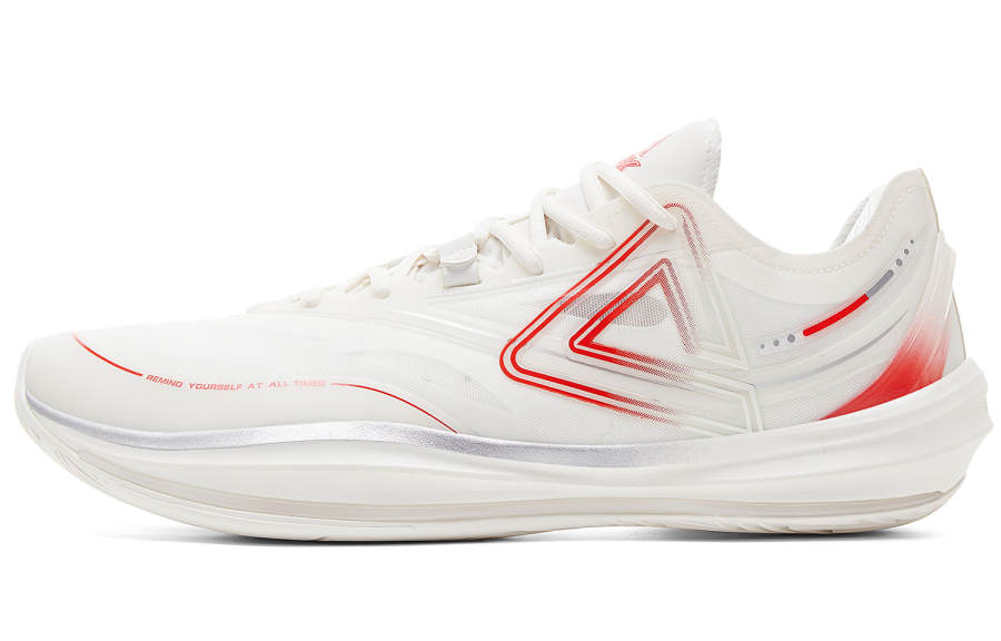 PEAK Light And Agile 3.0 Low top Basketball Shoes Men's Ivory Red