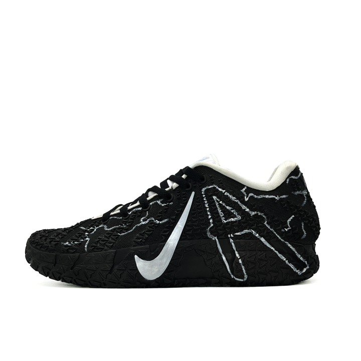 Nike Nike Ja Morant 3 Black Lightning Cushioning Breathable Support Low top Basketball Shoes Unisex Black Silver
