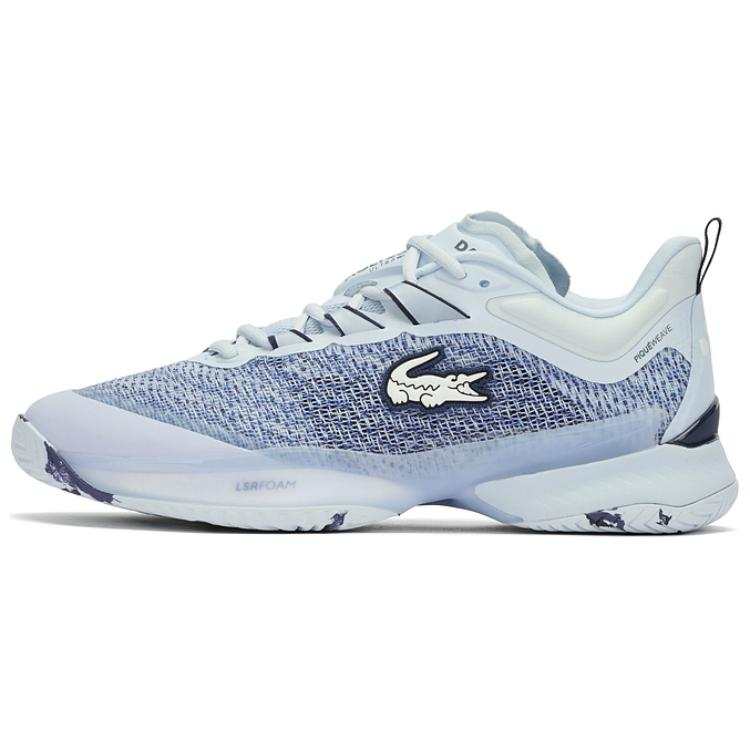 LACOSTE AG LT23 Abrasion Resistant Support Low top Tennis Shoes Men's Light Blue