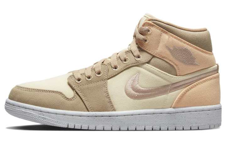 Jordan Jordan 1 Mid Se Canvas Khaki Women's