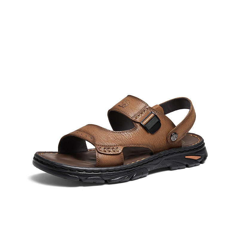 CAMEL CAMEL Beach Sandals Men's Brown, Earth Yellow, Black