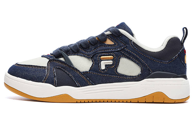 FILA FUSION Smash Low top Vintage Basketball Shoes Men's Blue White