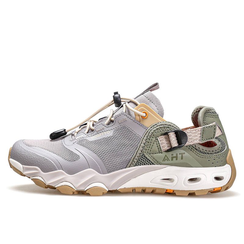 HUMTTO Slip Resistant Abrasion Resistant Slip Resistant Abrasion Resistant Low top Outdoor Shoes Men's Dark Gray Green