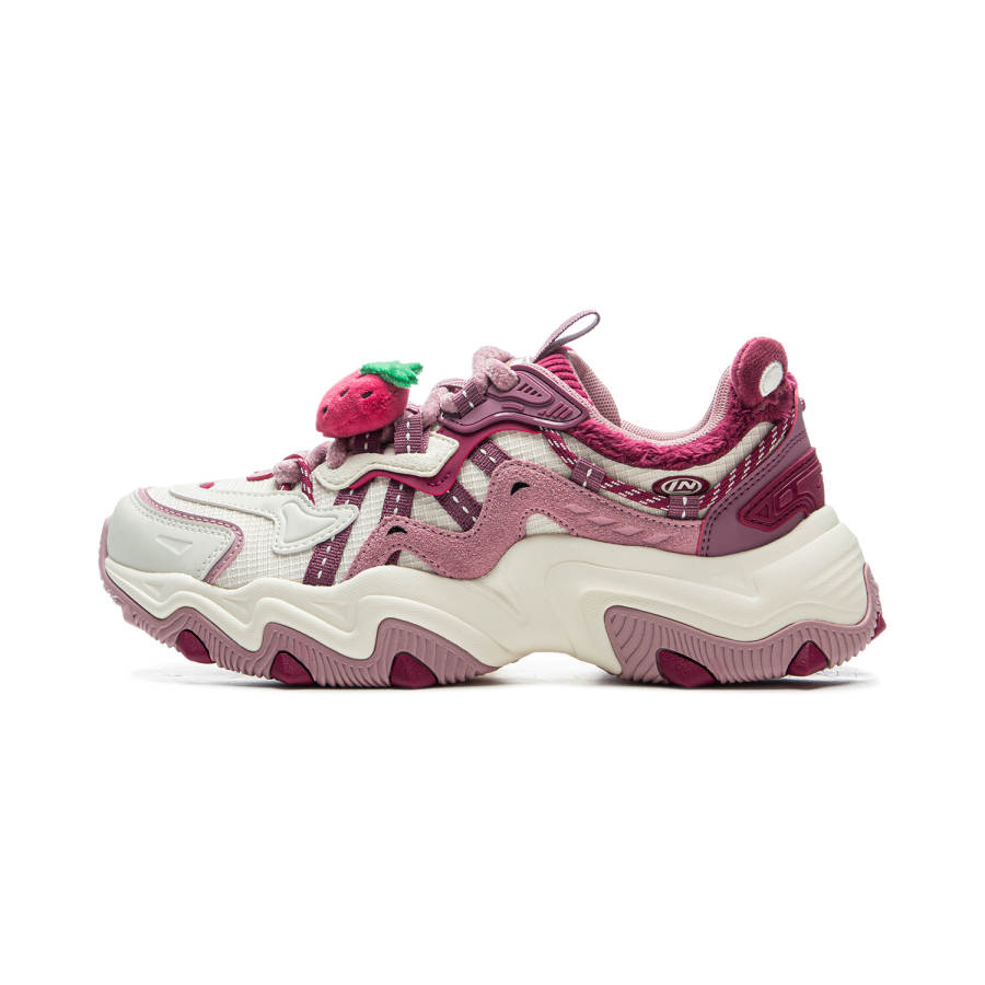 Li-Ning Li Ning x Disney Cat Paw Lite 2 Low top Chunky Sneakers Women's White Pink
