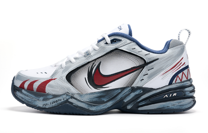 Nike Nike Air Monarch 4 Abrasion Resistant Height Increasing Low top Chunky Sneakers Unisex Gray