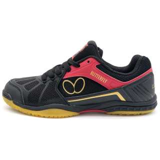 Butterfly Low top Table Tennis Shoes Unisex Black Red