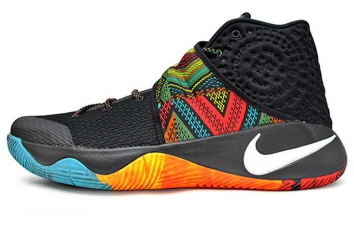 Nike Nike Kyrie 2 BHM Black History Month Fabric Slip Resistant Lightweight Mid top Performance Basketball Shoes Men's Black