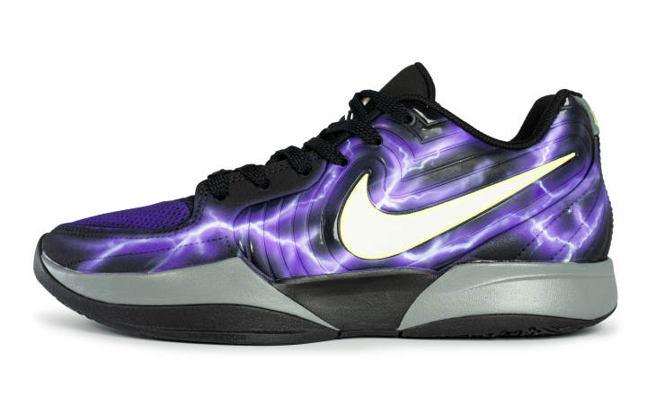 Nike Nike Ja 2 Slip Resistant Anti Rollover Super Light Low top Basketball Shoes Men's Black Purple