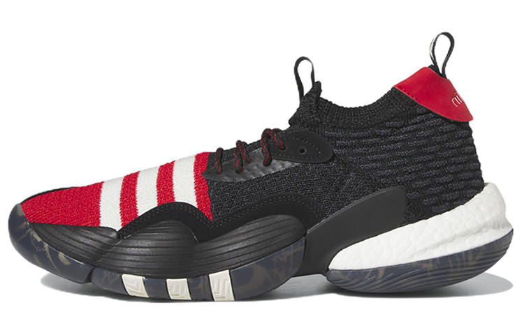 Adidas Adidas Trae Young 2.0 Cushioning Slip Resistant Abrasion Resistant Low top Basketball Shoes Men's Black Red