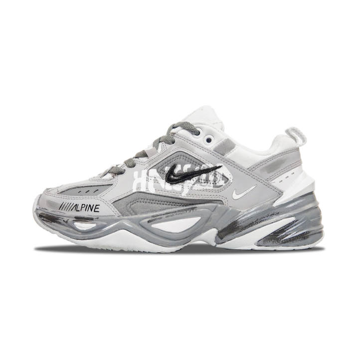 Nike Nike M2K Tekno Slip Resistant, Abrasion Resistant, Height Increasing Low top Chunky Sneakers Women's Gray