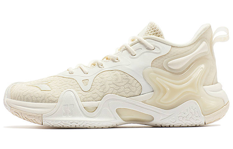 361° LAVA 2.0 Foam Abrasion Resistant Slip Resistant Low top Performance Basketball Shoes Men's Beige
