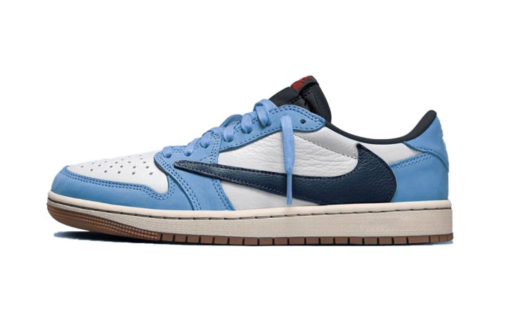 Jordan Travis Scott x Jordan Air Jordan 1 North Carolina Blue Travis Scott X AJ1 Low Collaboration Low top