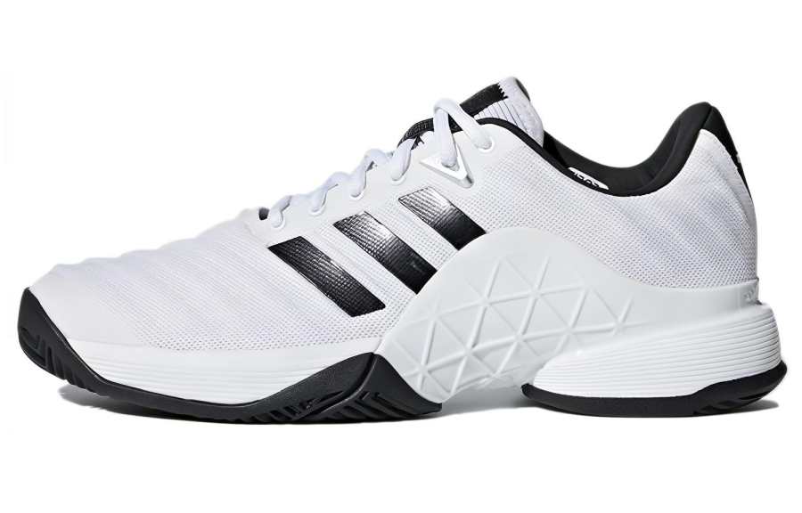 Adidas Adidas Barricade 2018 Cushioning, Wear Resistant Low top Tennis Shoes Men's White