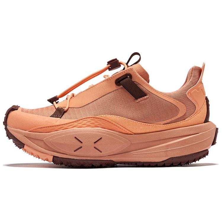 Erke Mountain View V2 Rebound Low top Hiking Shoes Women's Coral Orange Dan Orange