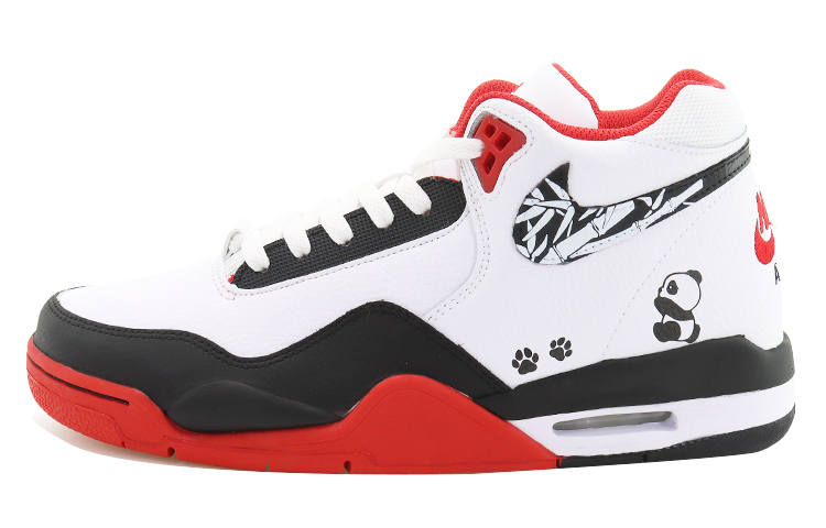Nike Nike Flight Legacy Mid top Vintage Basketball Shoes Unisex Red White