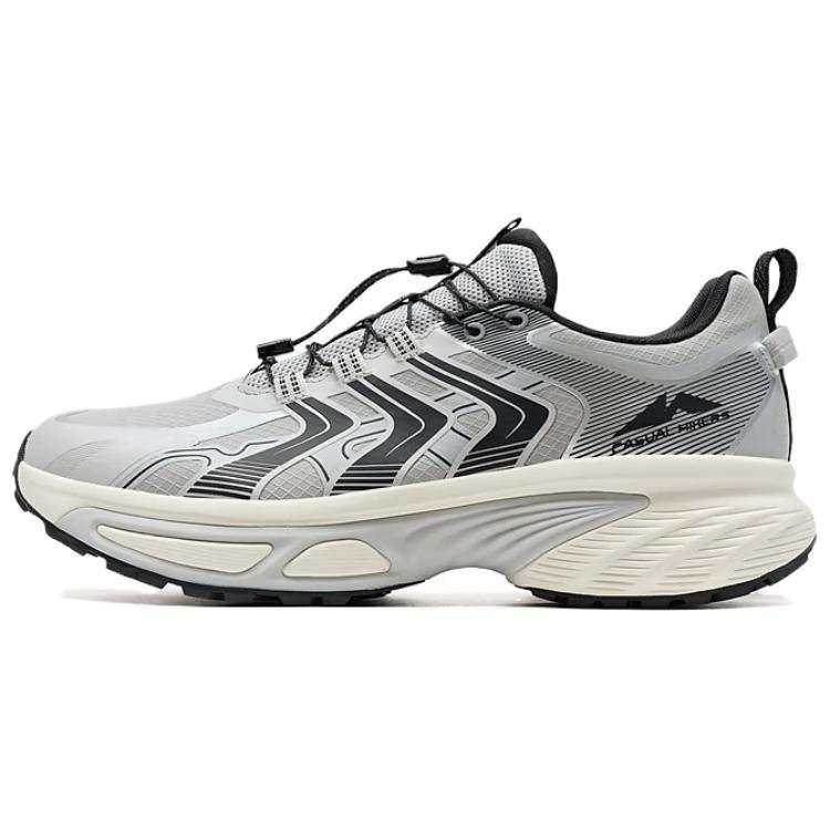 XTEP Abrasion Resistant Breathable Abrasion Resistant Breathable Low top Chunky Sneakers Men's Gray