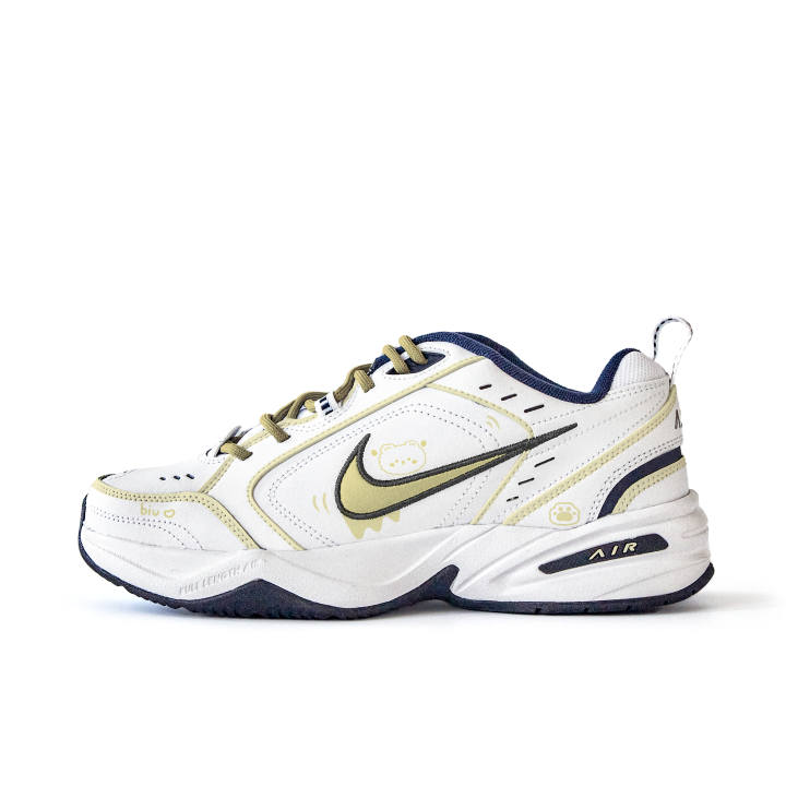Nike Nike Air Monarch 4 Abrasion Resistant Slip Resistant Low top Chunky Sneakers Unisex Yellow White