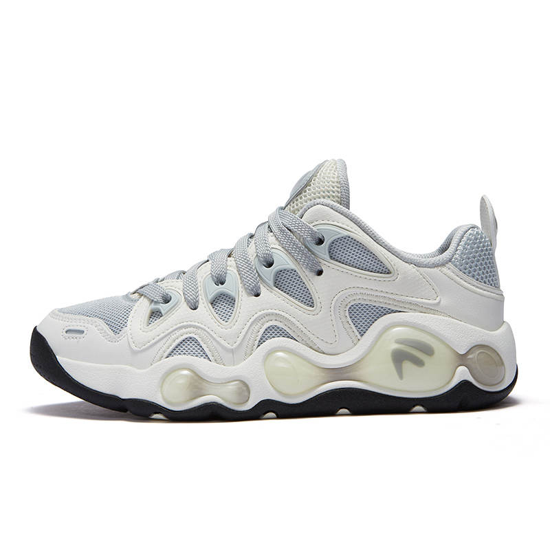 FILA FUSION VERTICAL Crack Shoes Low top Vintage Basketball Shoes Women's Solar Rock Gray/Snow