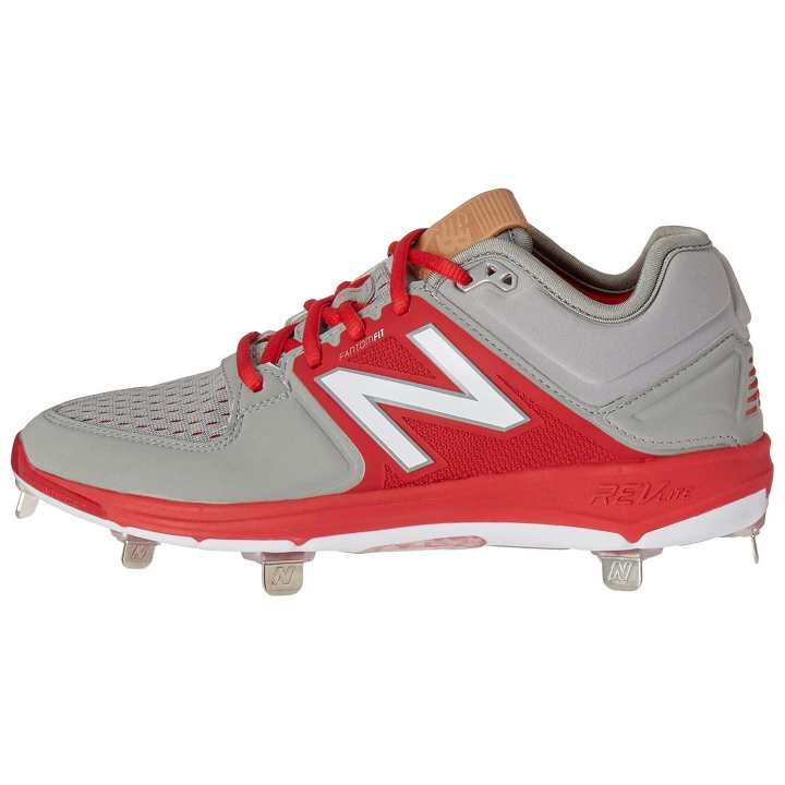 New Balance New Balance 3000 V3 Fabric Comfortable Low top Training Shoes Men's Gray Red