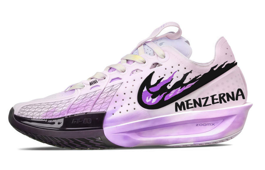 Nike Nike Air Zoom G.T.Cut 3 Vintage Basketball Shoes Unisex Low Top Purple