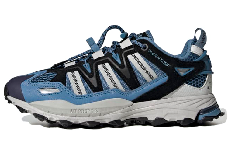 Adidas Originals Hyperturf Leather Comfortable Cushioning Slip Resistant Low top Outdoor Shoes Unisex Marine Blue