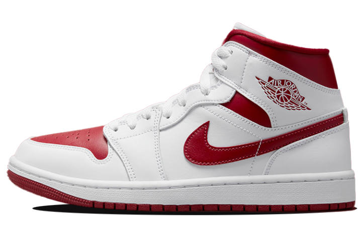 Jordan Air Jordan 1 Mid 'White Pomegranate' Women's