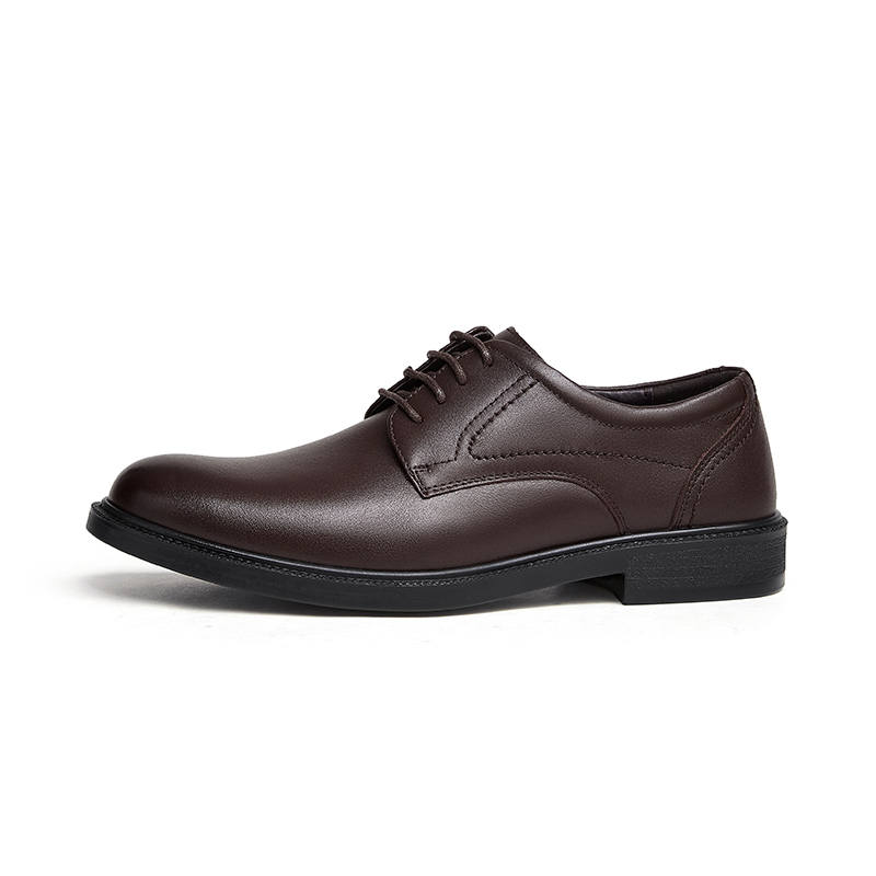 CAMEL Top Grain Cow Leather Dress Shoes Men's Brown