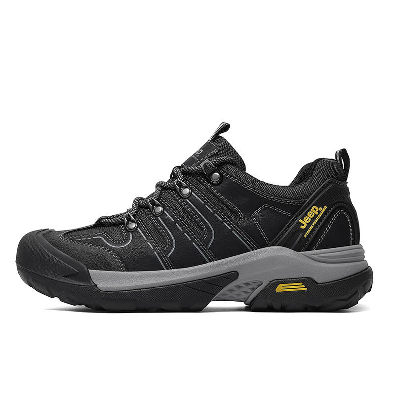 Jeep Cow Split Leather Low top Mountaineering Shoes Men's