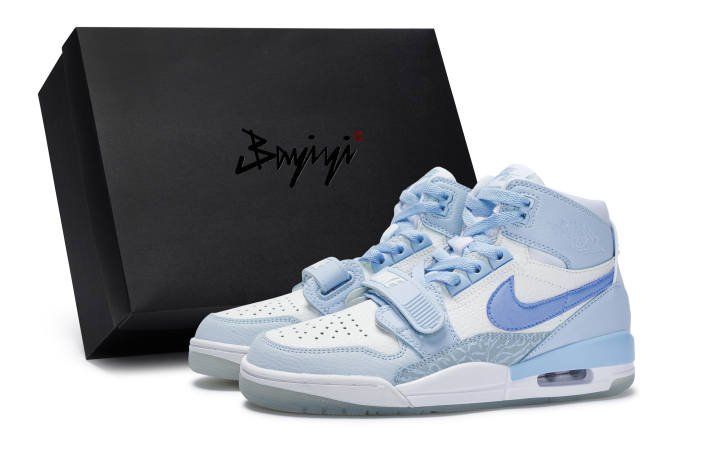 Jordan Jordan Legacy 312 811 Manufacturing, Lü Hai Qingfeng Blue, Special Shoe Box Cushioning Abrasion Resistant Mid top