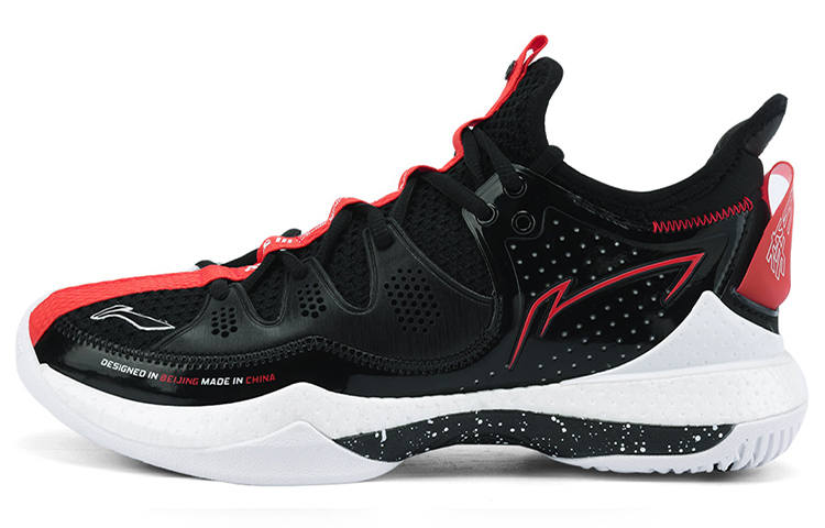 Li-Ning Li Ning Badminton Shoes Unisex Mid Top Black/White/Red