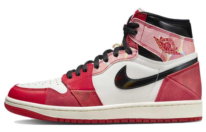 Jordan Jordan Air Jordan 1 Retro High OG Spider Man Across The Spider Verse Next Chapter Leather Comfortable High top